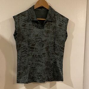 Nike Golf, Green Collared Sleeveless Top